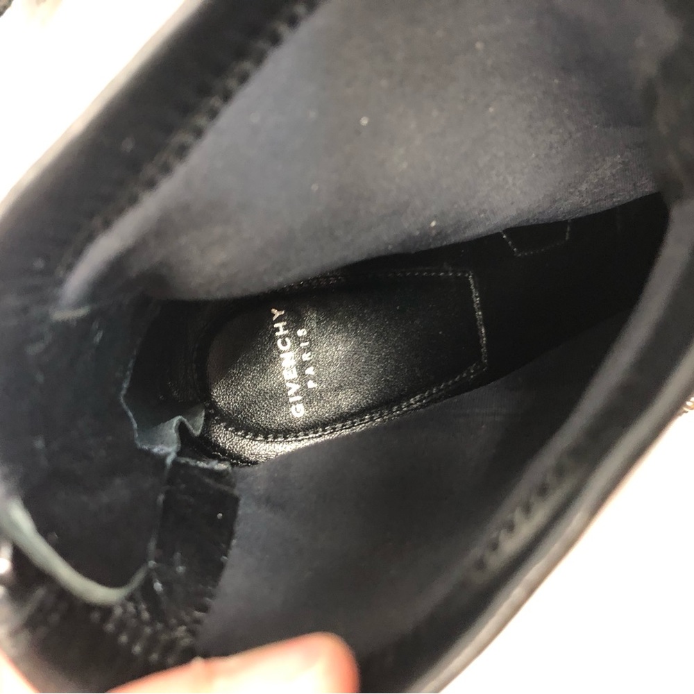 Givenchy leather studded sock booties, black/silver, EUC - Picture 8 of 11